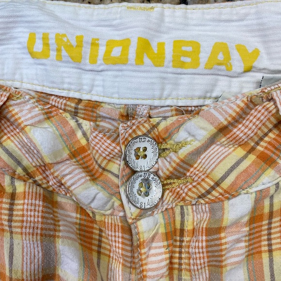Vintage orange and white shorts Bermuda - Picture 5 of 6